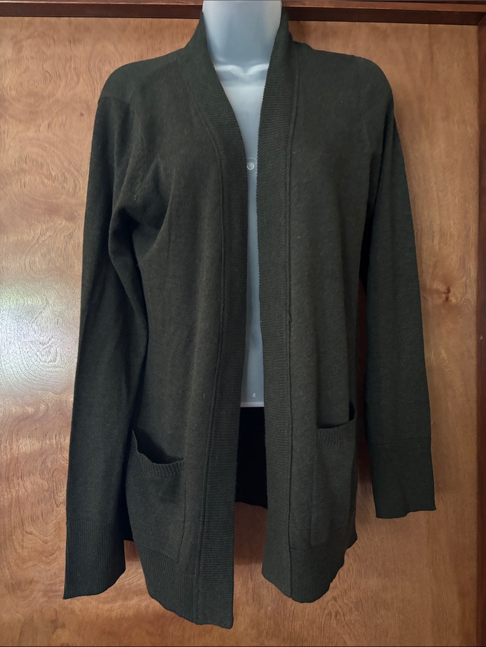 Staccato Olive Green Open-Front Cardigan